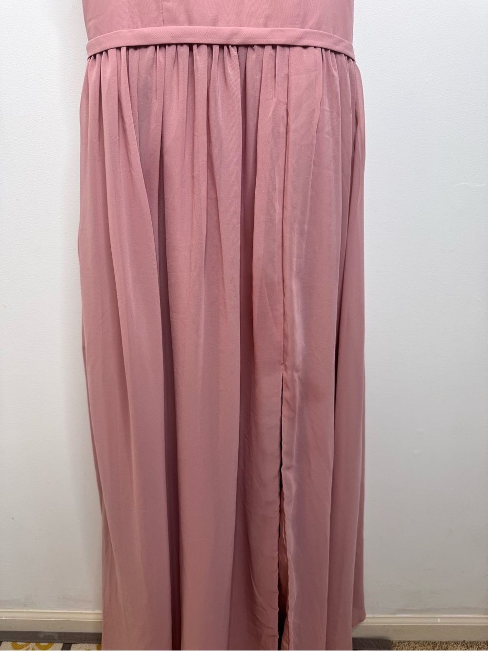 Azazie Everett Dusty Rose Chiffon Dress - Picture 9 of 9